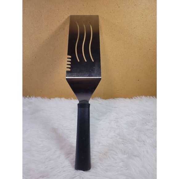 Cuisinart 15.5 inch Stainless Steel Slotted Turner with Black Handle - Picture 4 of 5